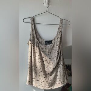 Beaded 90s beige top